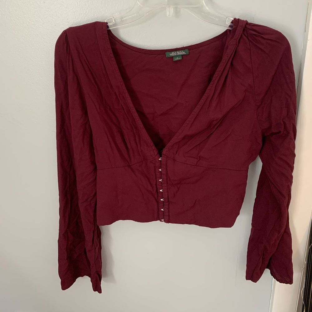 Crop top long sleeve